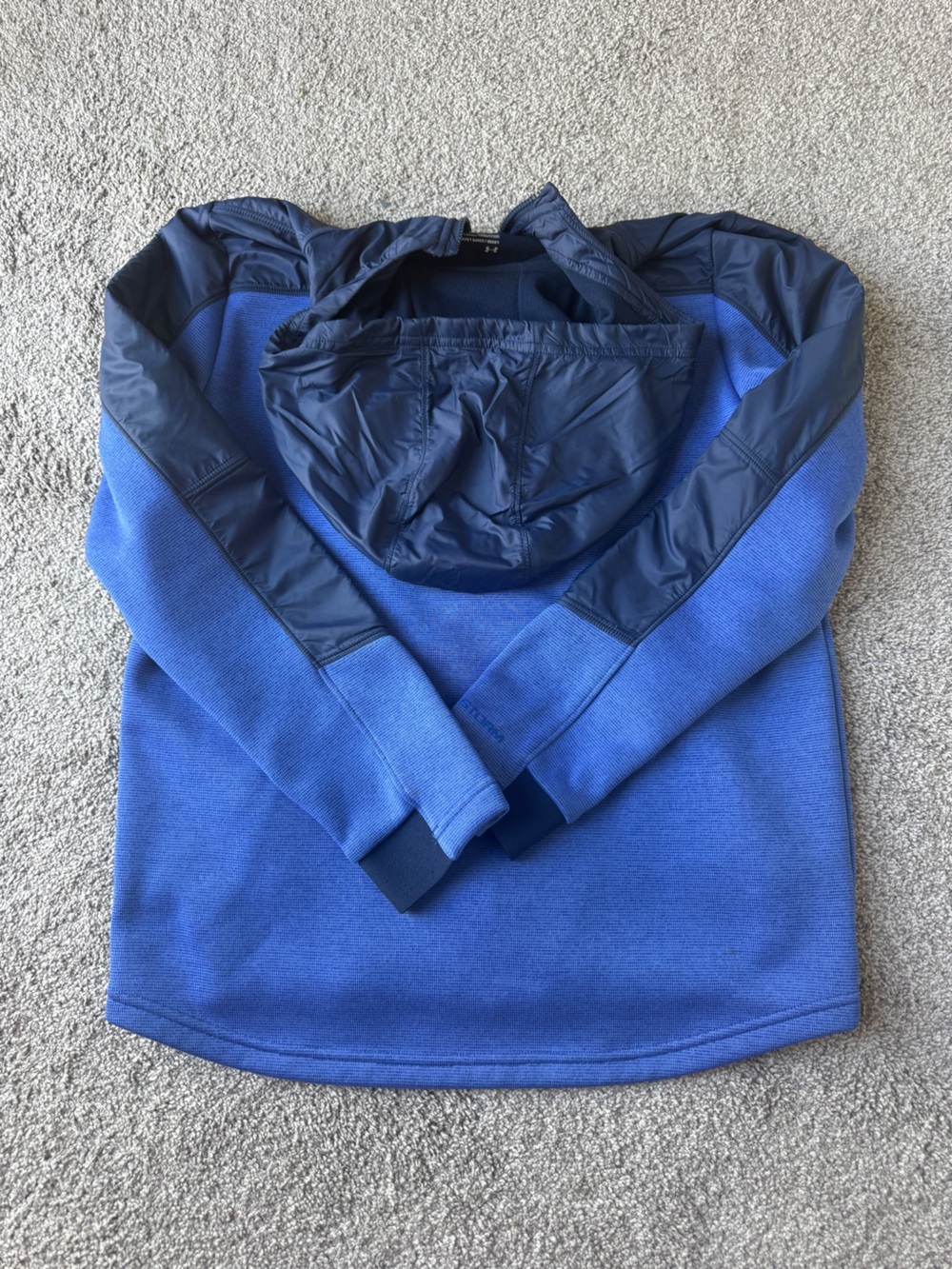 Under Armour Men's Two-Tone Blue Hooded Windbreaker